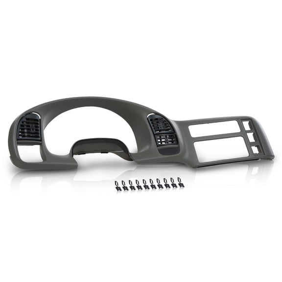 PIT66 Dash Radio Cluster Trim Bezel Panel Gray Fit for Chevy Astro GMC Safari 1995-2005