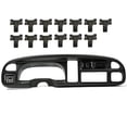 thumbnail image 1 of PIT66 Dashboard Dash Mat Cover Pad Bezel Vents Fit For 98-02 Dodge Ram 1500 2500 3500 Black, 1 of 9
