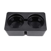 Dual Cup Holder Insert Rear Seat Center Console Fit for 2007-2014 Chevy Suburban Sierra Cadillac