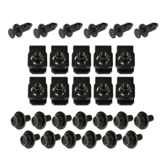 PIT66 Engine Splash Shield Body Bolts Screws, Fit for Nissan 350z 370z/Infiniti G35 G37 FX35 FX45 Fender Bumper Clip Rivets kit