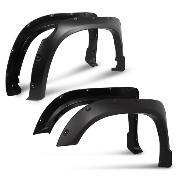 PIT66 Fender Flares 4x Pocket Rivet Style Fender Flares Fit for 2014-2020 Toyota Tundra