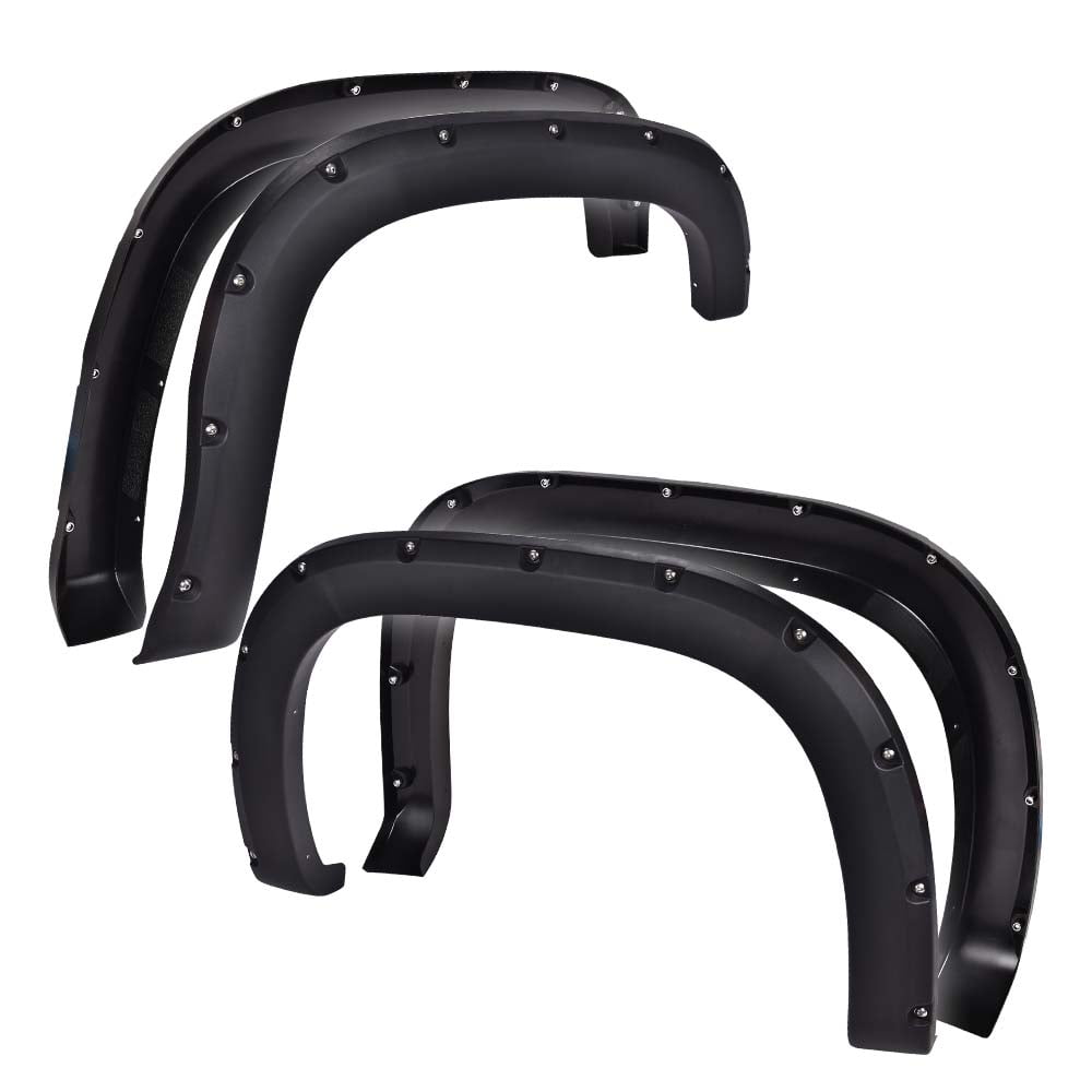 PIT66 Fender Flares, Fit for 20072013 GMC Sierra 1500, Rugged Wheel