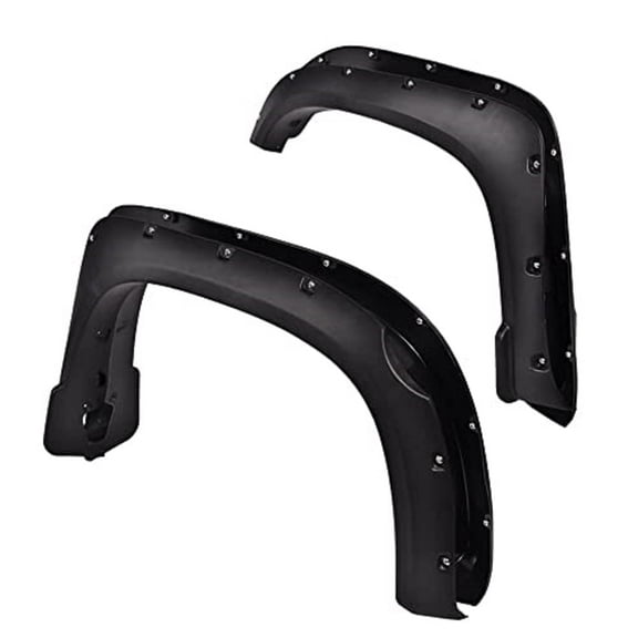 PIT66 Fender Flares Fit for 2014-2021 Toyota Tundra, Textured Pocket Riveted Style Wheel Flares, 4pcs