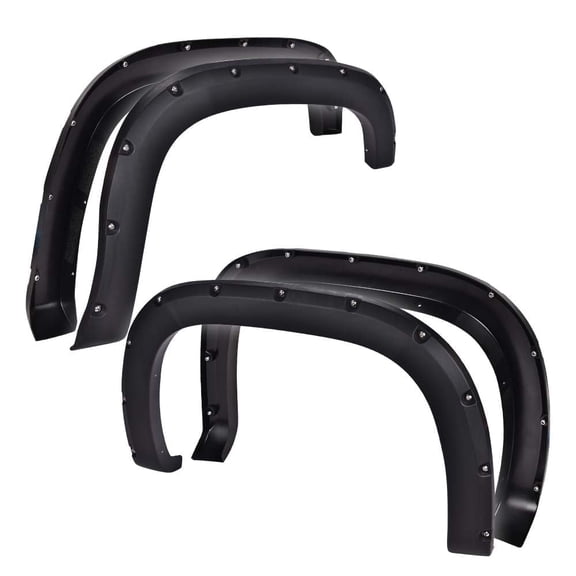 Fender Flares Pocket Rivet Offroad Wheel Cover Protector 4pcs Fit for 2007-2013 GMC Sierra 1500 2500HD 3500HD