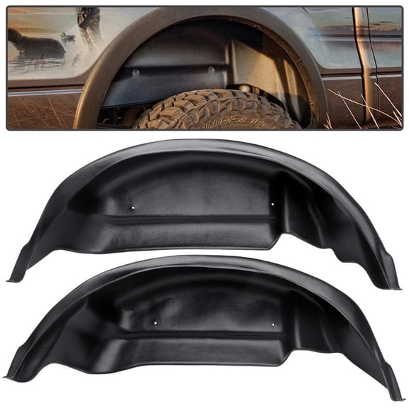 PIT66 Fender Mud Flap Rear Wheel Well Guard Inner Fit For Ford F-150 2015-2018