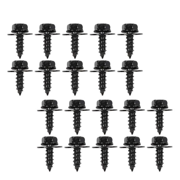 PIT66 Firewall & Splash Shield Screws- M6.3 x 20mm Long- 10mm Hex- 20 pcs- #179 Fit for Toyota