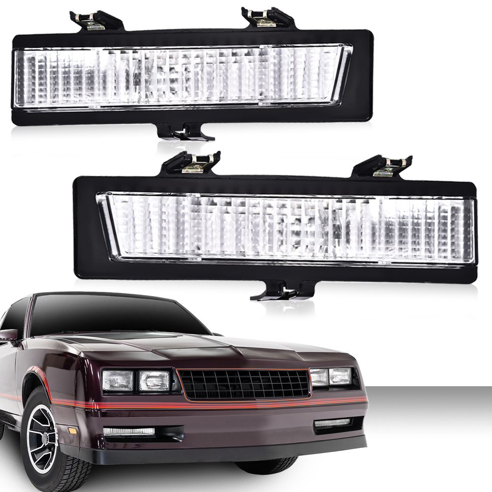 Pair Front Signal Lights / Parking Lamps For 83-88 Monte Carlo SS & 81-86 Carlo