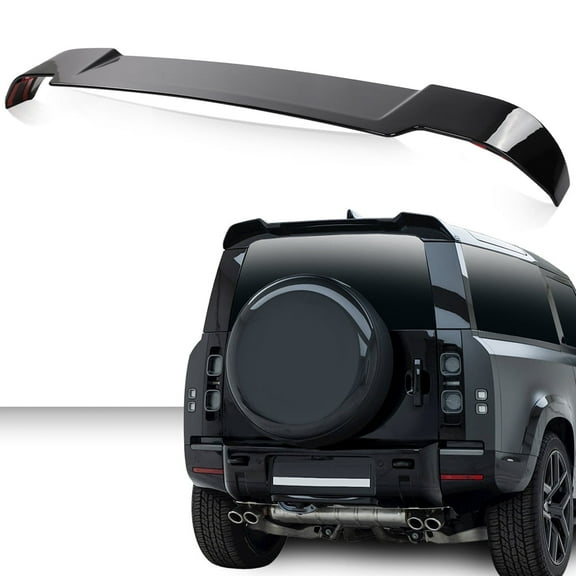 PIT66 Fit For 20 21 22 Land Rover Defender 90 /110 Rear Roof Spoiler Wing Gloss Black