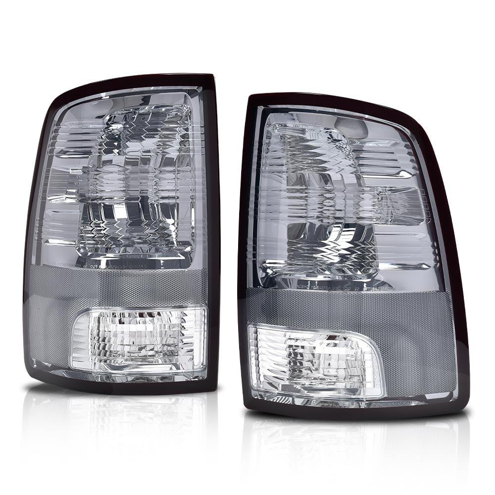 PIT66 Fit For 2009-2018 Dodge Ram 1500 2500 3500 Red Smoke Tail Light Brake Lamp 1Pair