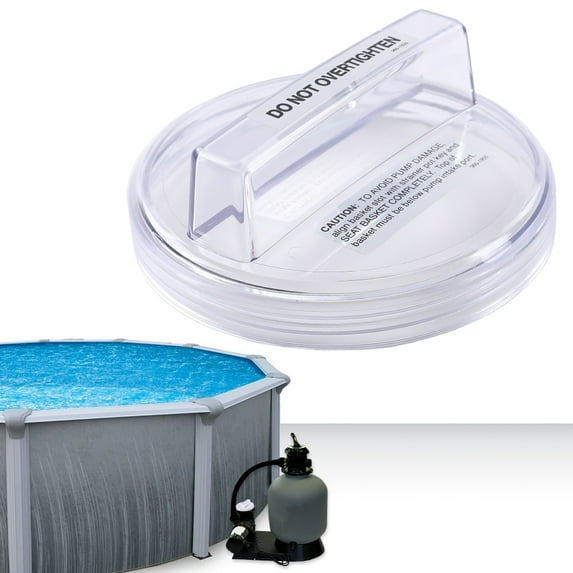 PIT66 Fit For Lomart Embassy/use Pool Pump Strainer Clear Cover Lid Replacement