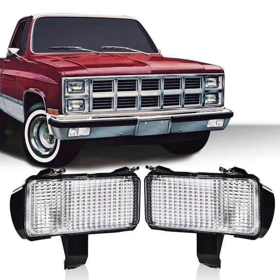 PIT66 Front Turn Signal Park Lamps Lights Set Fit For Silverado  Chevy C10 GMC 1981/82