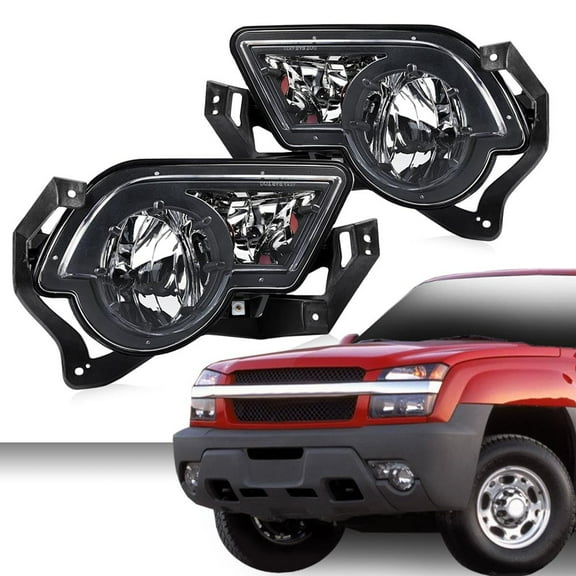 PIT66 Fog Lights Assembly Left & Right Pair Fit for Avalanche Pickup Truck 2002-2006