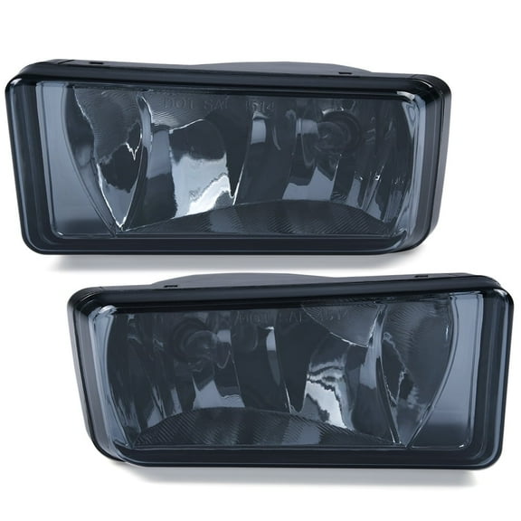 PIT66 Fog Lights Lamps w/ Bulbs Smoked Lens Fit For Chevy GMC Suburban Silverado 1500 2500 /3500