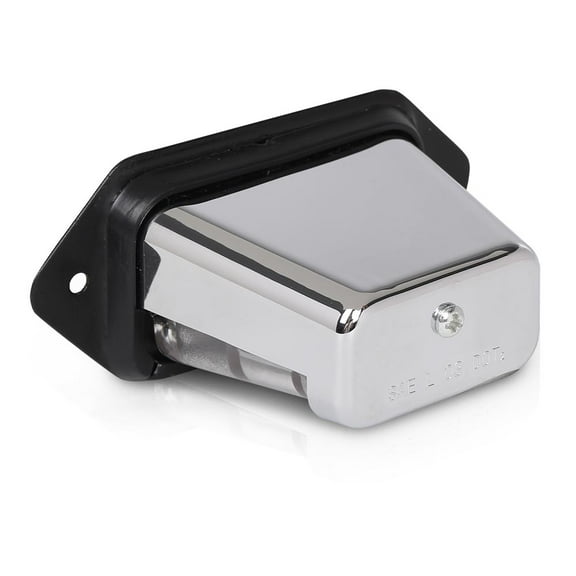 PIT66 For Boat Trailer UTV ATV Chrome 12V DC Surface-Mount DOT LED License Plate Light