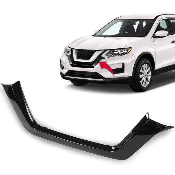 Front Bumper Face Bar Trim Molding Step Pad Black Fit For Rogue NI1044114 622786FL0A 2017-2020