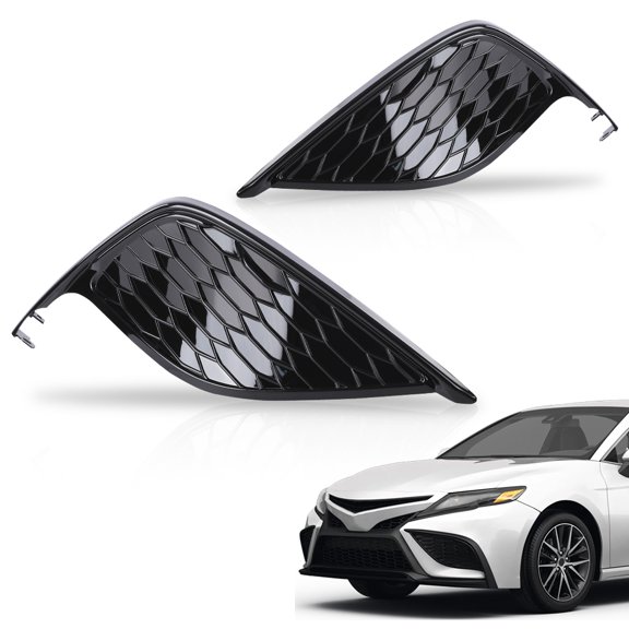 PIT66 Front Bumper Fog Light Cover Lamp Frame Fit For 2021 2022 Toyota Camry SE XSE