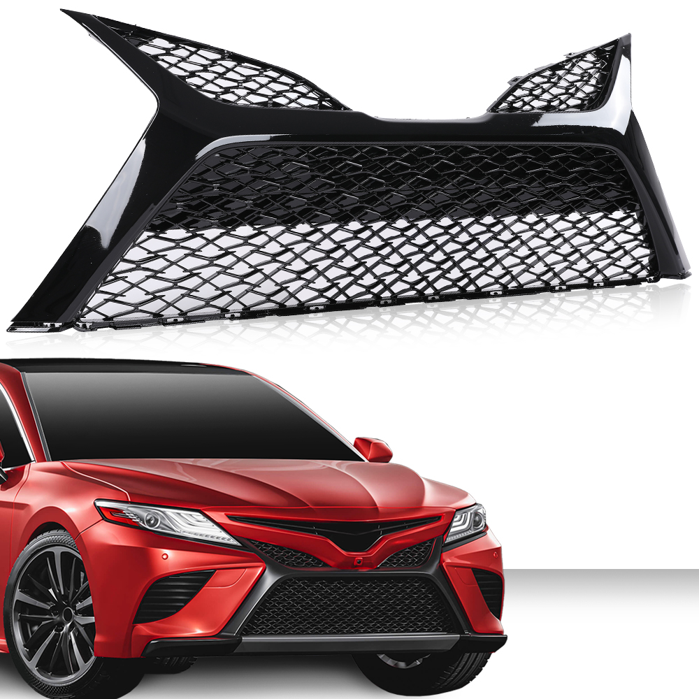 PIT66 Front Bumper Lower Grille Fit for Toyota Camry SE XSE 2018 2019 ...