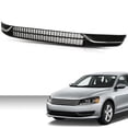 thumbnail image 1 of PIT66 Front Bumper Radiator Lower Grille Grill and Fog Light Cover Chrome w/o Hole Fit for Volkswagen Passat 2012-2015 561853665E 561853666C 561853677 Black, 1 of 9