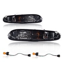 Front Bumper Signal Lights Lamps Fit for 1990-1997 Mazda MX-5 Miata 1 Pair W/ Bulbs Smoke Lens