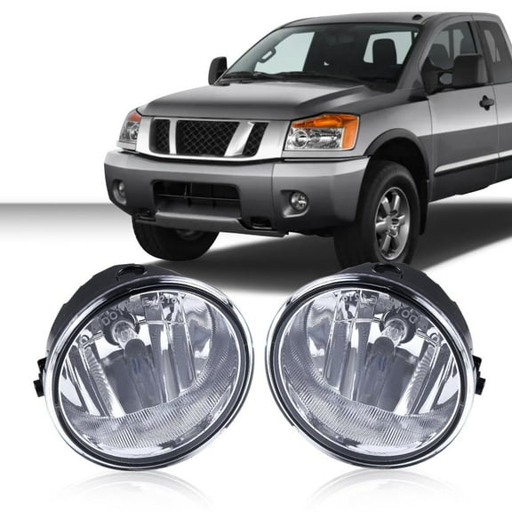 PIT66 Front Fog Lights Left/Right Bumper Driving Fog Lamps Accessories with Bulb Clear Lens Fit for 2006-2010 Ford F-150/2006-2008 Lincoln Mark LT