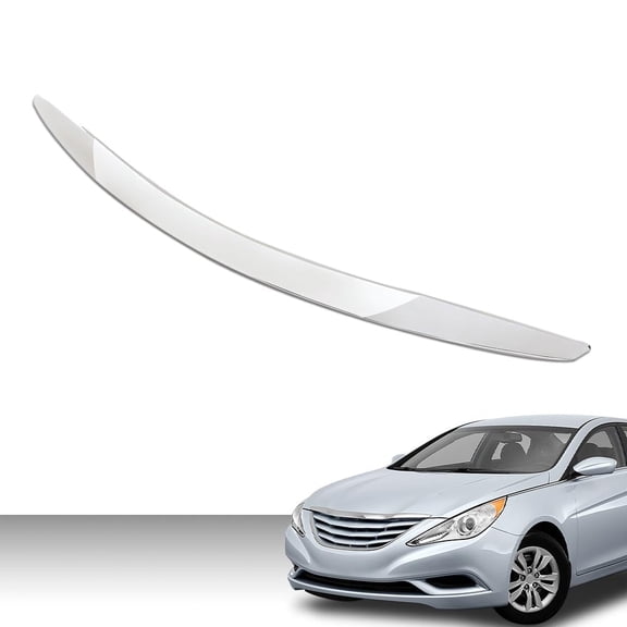 PIT66 Front Upper Hood Moulding Trim Fit for Hyundai Sonata 2011-2013 Chrome