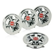 PIT66 Golf Cart Wheel Covers 8" Hub Cap Fit for Yamaha Club Car Ezgo Silver