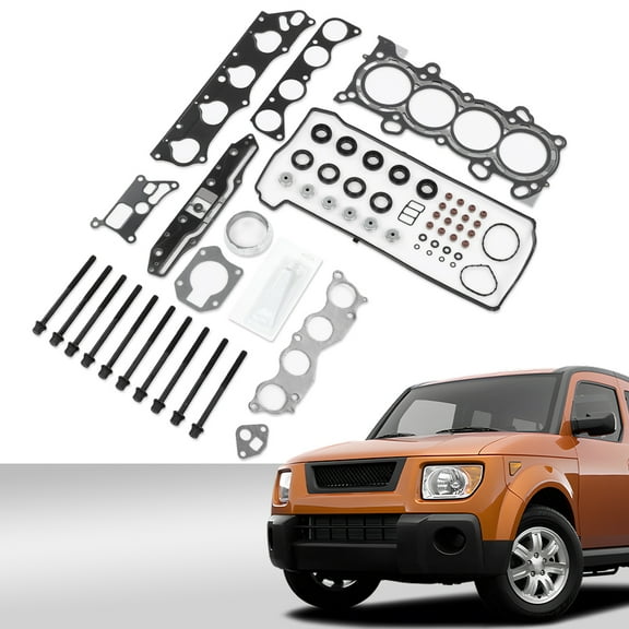 PIT66 Head Gasket Set Bolts Fit for Honda Accord 2.4L 2003-2005,Fit Honda Element 2.4L 2003-2006 HS26243PT ES71333