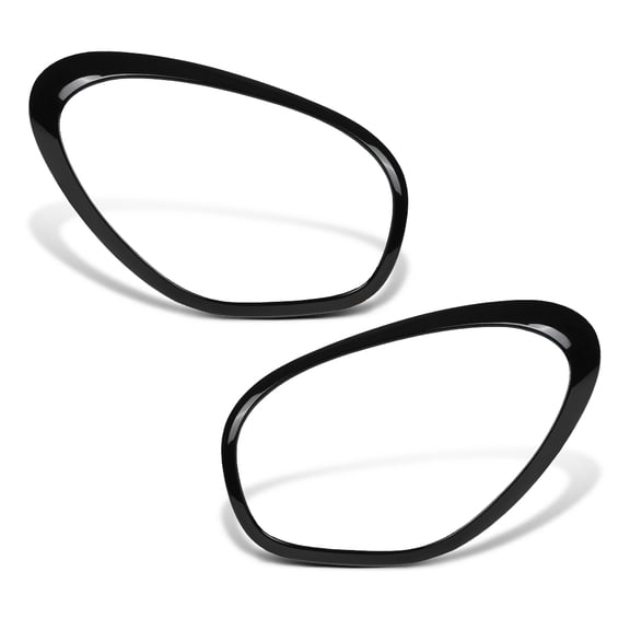 PIT66 Headlight Bezels Trim Ring Left Right Side Fit For 2011-2016 Mini Cooper 1Pair
