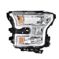 thumbnail image 1 of PIT66 Headlight Fit for 2015 2016 2017 Ford F150 Replacement Headlights Head Lamps Left Drive Side Headlamp Assembly Accessories Clear Lens Chrome Housing Amber Reflector, 1 of 7