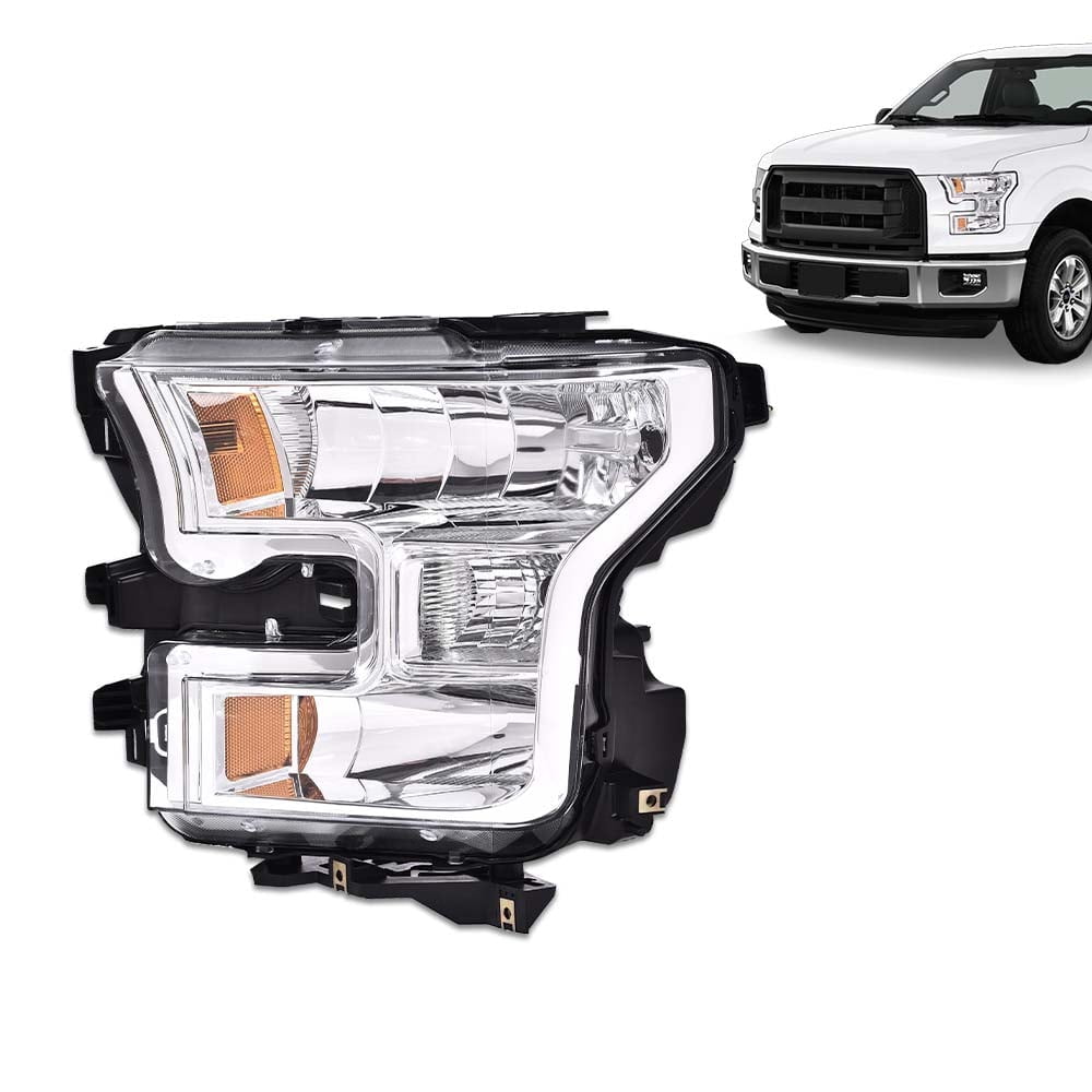 PIT66 Headlight  Halogen Headlight Headlamp Left Driver Side Fit For Ford F150 2015 2016 2017