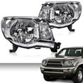 thumbnail image 1 of Headlight,Fit for 05-11 Toyota Tacoma, Left and Right Headlamp Assembly Lamps Accessories (Clear Lens Chrome Housing Clear Reflector), 1 of 9