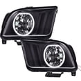 thumbnail image 1 of PIT66 Headlight Fit for 2005-2009 Ford Mustang Headlamp Assembly Driver & Passenger Side Clear Lens Black Housing, 1 of 9