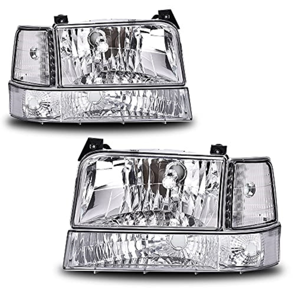 PIT66 Headlights, Fit for 1992-1996 Ford F150 F250 F350 Bronco