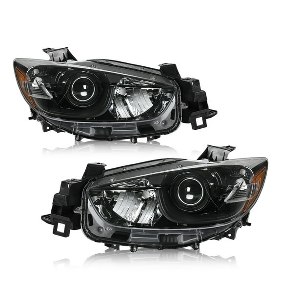 PIT66 Headlights Fit for 2013-2016 Mazda CX-5 Halogen Projector Factory Headlamp LH+RH Set