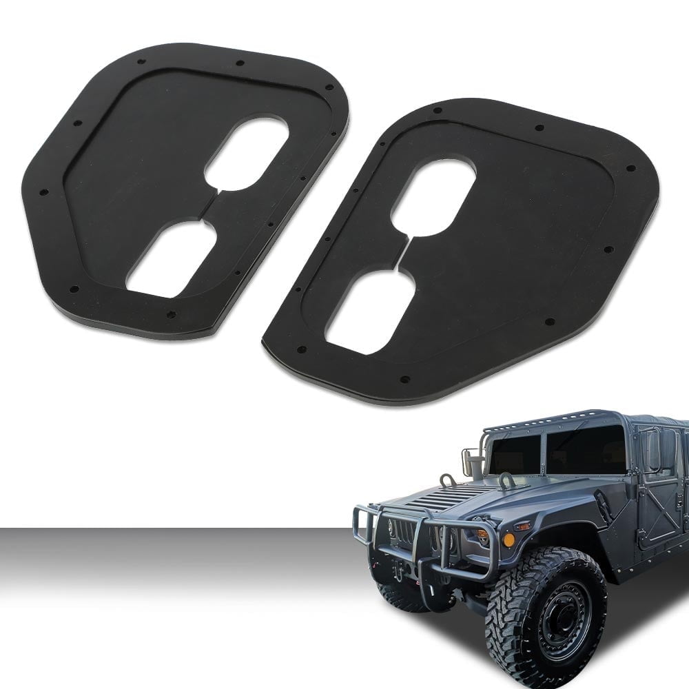 KUAFU Locking Fuel Door For Hummer H1 / Humvee M998 M1123 - Aluminum Powder Coated Gas Cap Cover