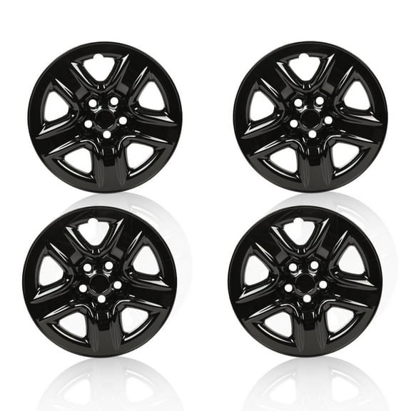 Hubcap Wheel Chrome Skin Hub Cap Cover 4Pcs ABS 17” Fit for 2006-2012 Toyota RAV4 5-Spoke