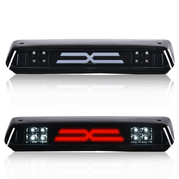 PIT66 LED 3rd Brake Light, Fit for 2004-2008 Ford F150 X Type Led Bar High Mount Stop Light Rear Tail Cargo Lamps Clear Lens Black Housing