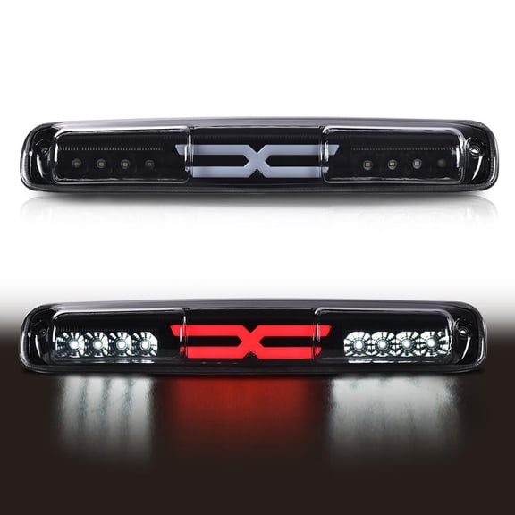 PIT66 LED 3rd Brake Light,Fit for 99-07 Chevy Silverado/99-07 GMC Sierra 1500 2500HD 3500 High Mount Stop Parking Light X Type
