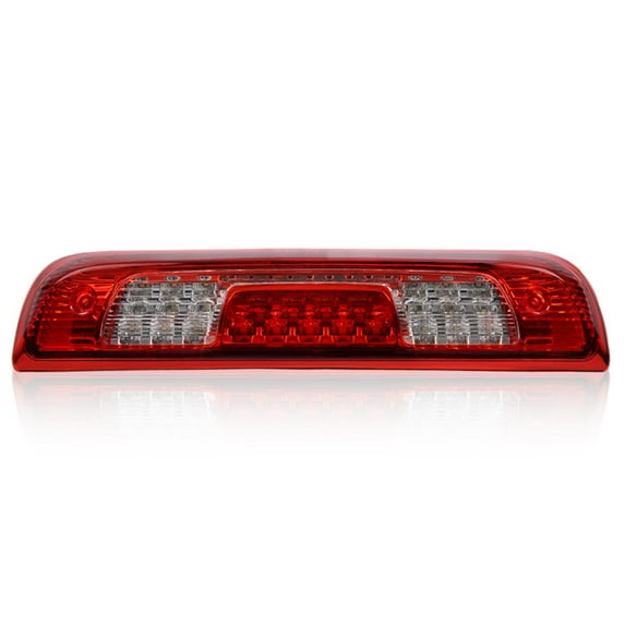 PIT66 LED 3rd Brake Light Rear High Mount Stop Parking Lamp Cargo Light Assembly Clear Housing Red&Clear Lens Fit for 2014-2018 Chevy Silverado/GMC Sierra 1500 2500HD 3500HD
