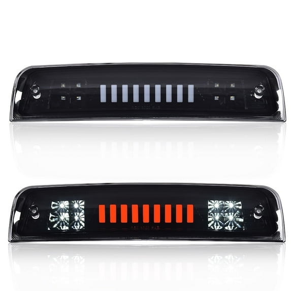 PIT66 LED  Brake Light Lamp I Type High Mount Stop Light Rear Tail Cargo Lamps Smoked Lens Black Housing, Fit for 2009-2017 Dodge Ram 1500 2500 3500