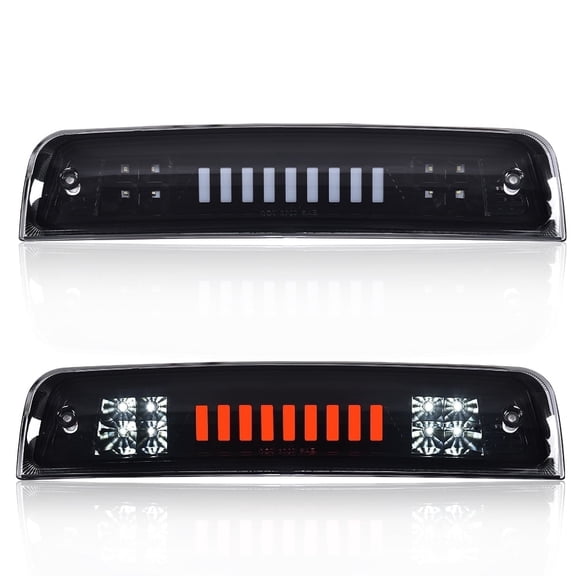 PIT66 LED Brake Light Lamp I Type High Mount Stop Light Rear Tail Cargo Lamps Smoked Lens Black Housing, Fit for 2009-2017 Dodge Ram 1500 2500 3500