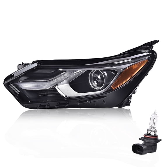 PIT66 LED DRL Halogen Headlight Headlamp Driver Side Left Fit for 2018-2020 Chevy Equinox (w/Factory Halogen Headlight) 84428283