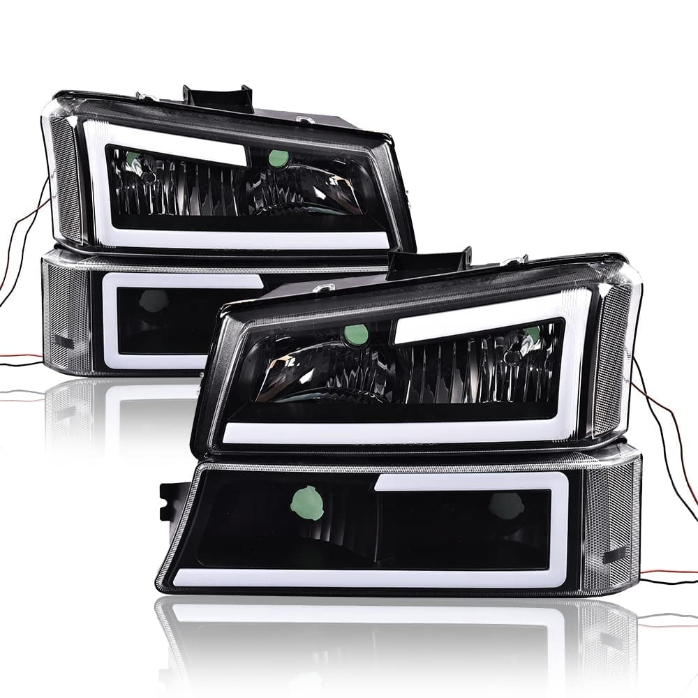 Kit LED 12 Bombillas 3157/9005/9006 Para Chevy Silverado 1500 2500 3500 2003-2006 - Luz Blanca/ámbar