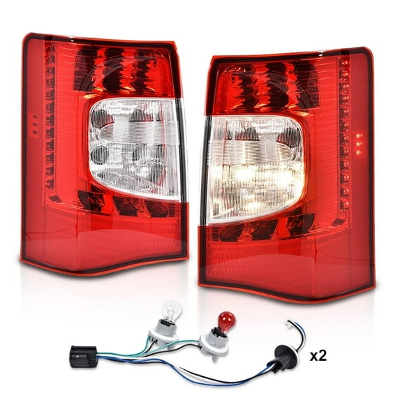 PIT66 LED Tail Lights Replacement Brake Lamp Fit For 2011-2016 Chrysler Town & Country CH2800198, CH2801198,5182531AE, 5182530AE