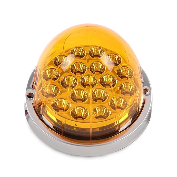 PIT66 LED/Yellow Lens Watermelon (19 LED) Marker Front Turn Signal Light Universal