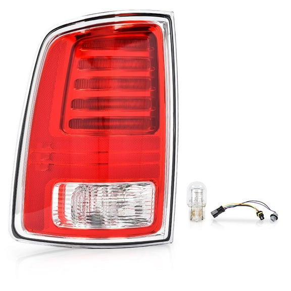 PIT66 Left LED Tail Light Fit for Dodge Ram 1500 2013-2018/ Ram 2500 3500 2014-2018 LH 68093079AC, CH2800203