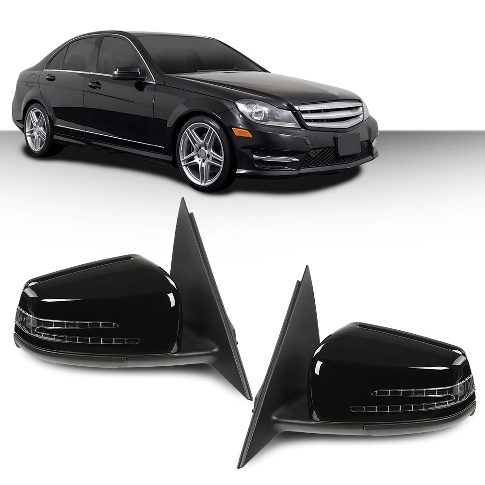 PIT66 Left & Right Rear View Mirror Side Fit for Benz C Class W204 C200 ...