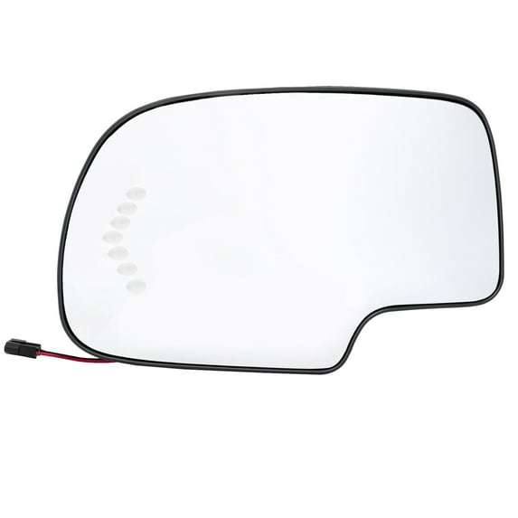 HANADWEO Turn Signal Heated Mirror Glass Driver Side LH for Chevy Avalanche Silverado Suburban/03-06 GMC Tahoe Sierra Yukon Cadillac, Driver Side Mirror, 88944391