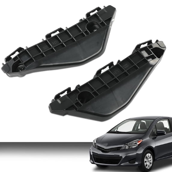 PIT66 Pair Front Bumper Retainer Bracket Fit for Toyota Yaris Hatchback 2013-2016 525360D130, 525350D130