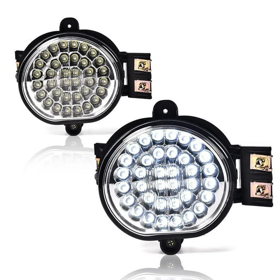 PIT66 Pair Left+Right Side Fit For 2002-2009 Dodge Ram 32 LED Fog Lights Lamps Switch